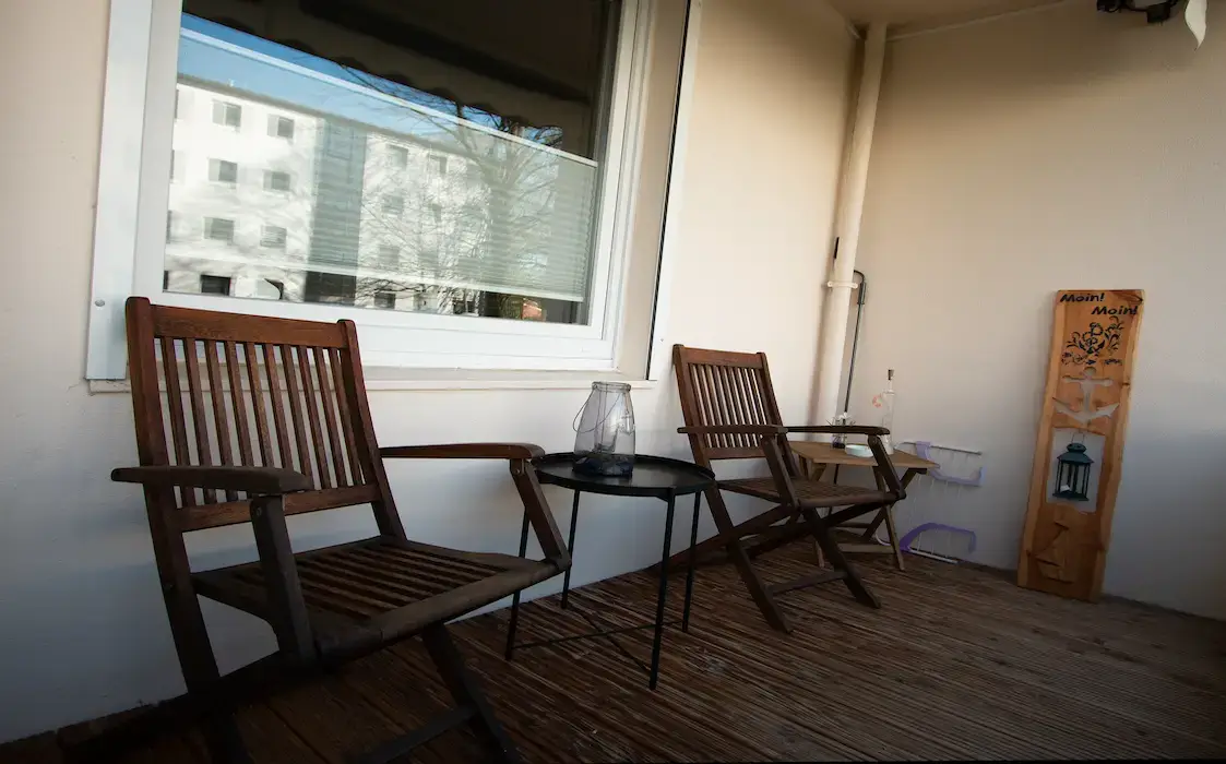 Balkon der Ferienwohnung Breitschuh's Havenwelten in Bremerhaven-Leherheide